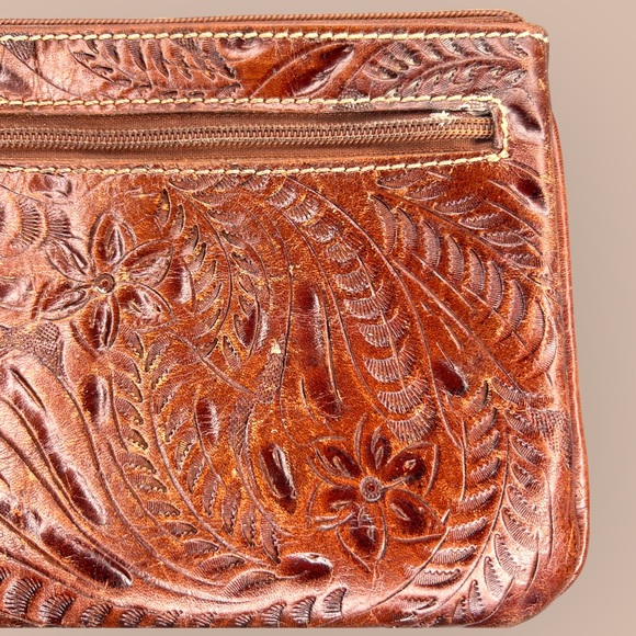 American West Leather Zippered Pouch or Wallet - Picture 6 of 10